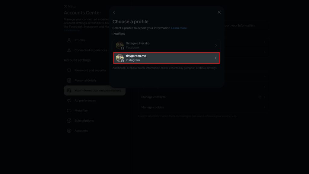 How to Download Your Followers and Following List on Instagram Step-7