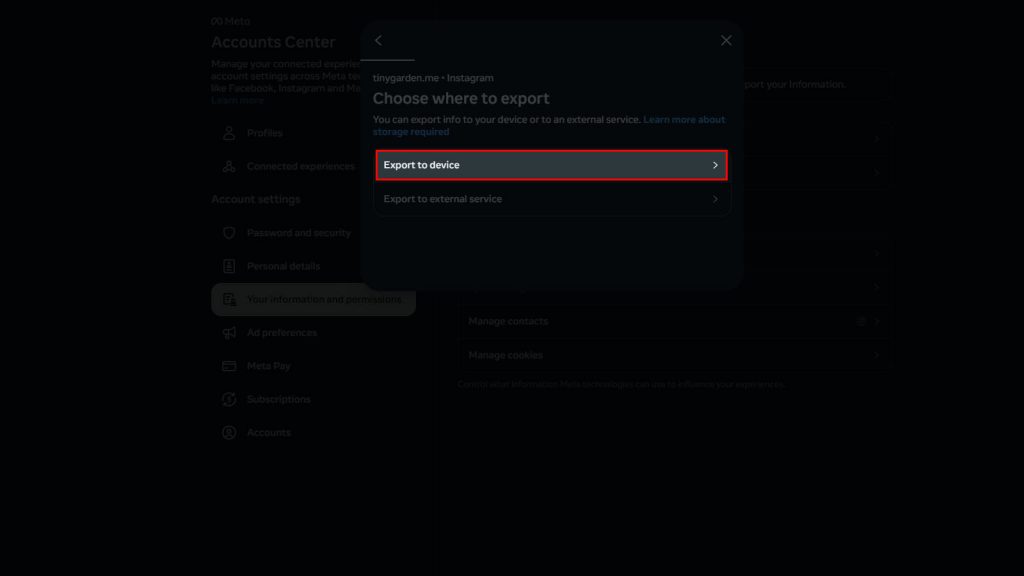 How to Download Your Followers and Following List on Instagram Step-8