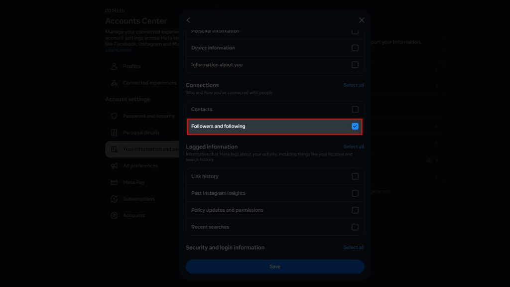How to Download Your Followers and Following List on Instagram Step-9A